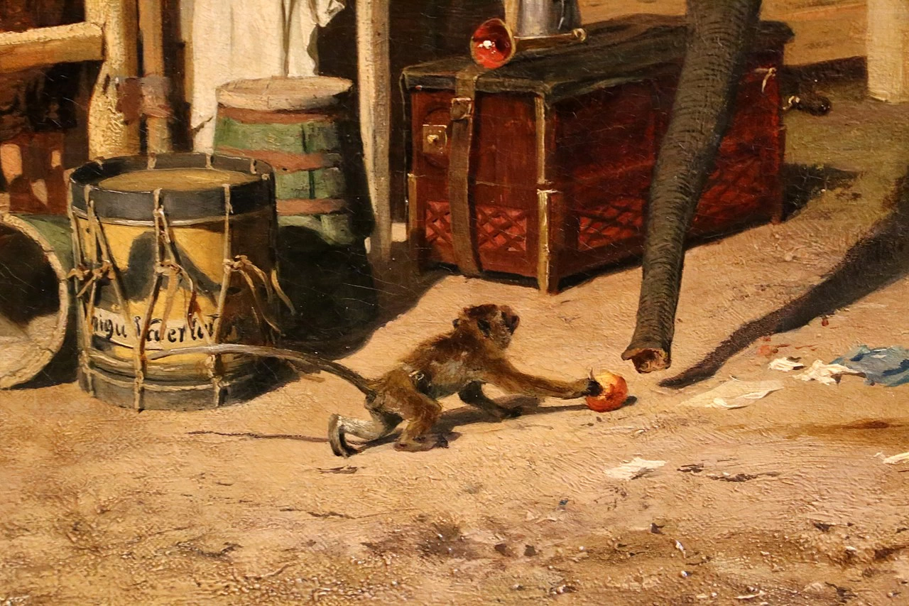 Spettacolo circense - Alte Nationalgalerie, Berlino, dettaglio